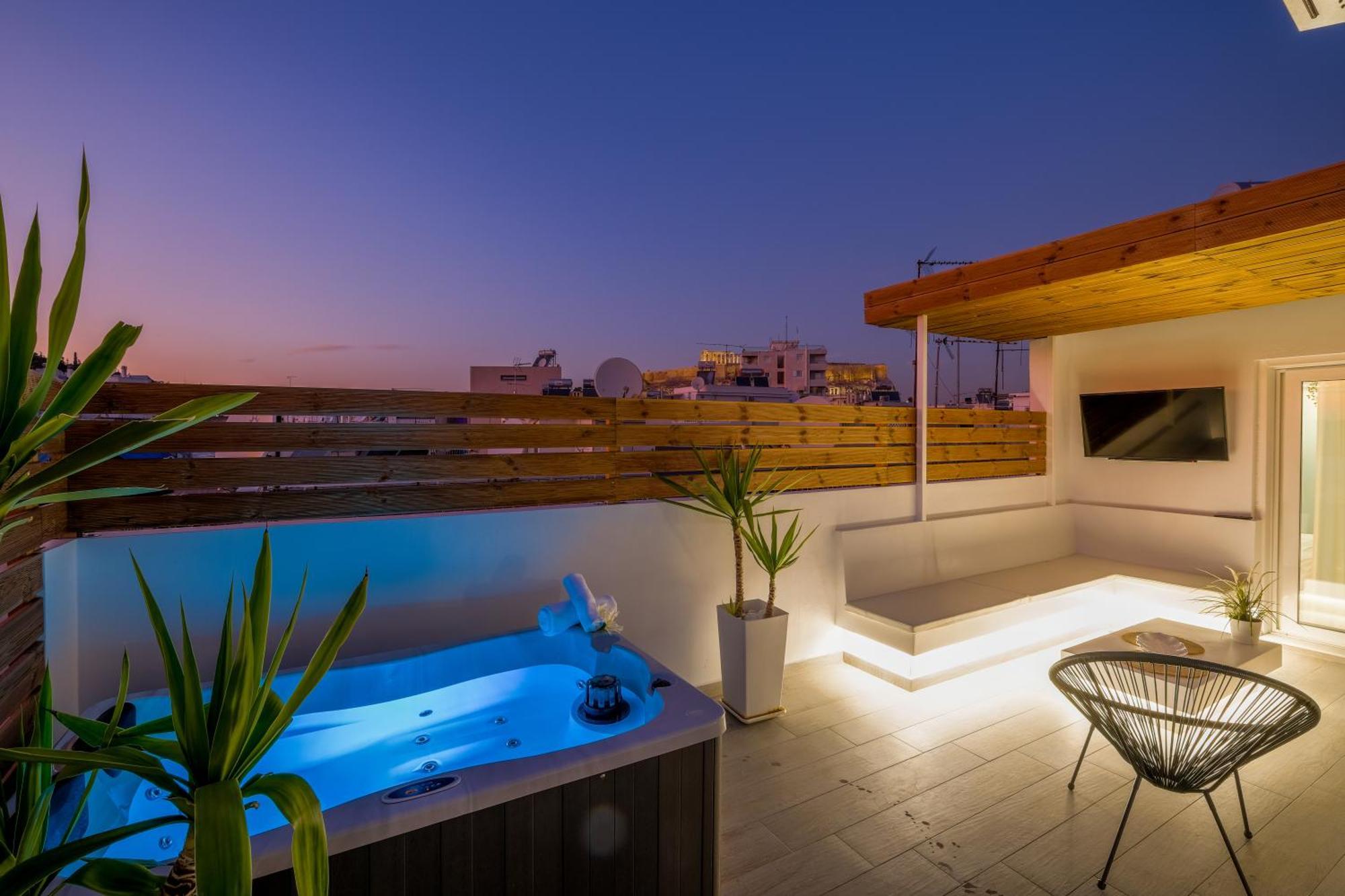 Apartamento Acropolis View With Jacuzzi Atenas Exterior foto
